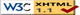 icono de la validaciуn del cуdigo XHTML 1.1